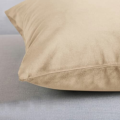 Housse de coussin beige 2 pièces 46x46 cm variant 4 