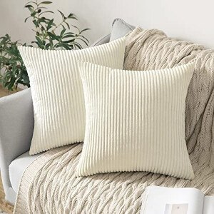 Housse de coussin beige c - 2 pièces 40x40 cm