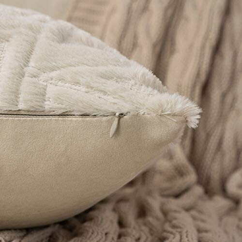 Housse de coussin beige 2 pièces 40x40 cm variant 1 